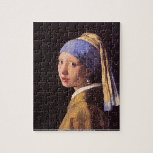 Vermeer - das Mädchen mit dem Puzzle (Vertikal)