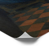 Vermeer - Das Mädchen mit Weinglas 1662 Poster (Ecke)