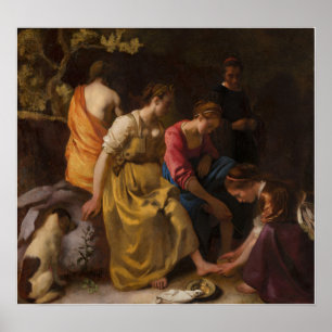 Vermeer - Diana und ihre Begleiter 1656 Poster