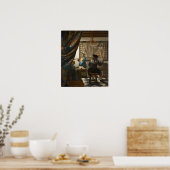 Vermeer - Die Kunst des Malens 1668 Poster (Küche)
