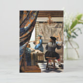 Vermeer - Die Kunst des Malens Karte (Stehend Vorderseite)