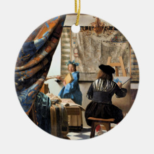 Vermeer - Die Kunst des Malens Keramik-Ornament Keramik Ornament