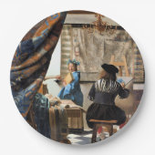 Vermeer - Die Malkunst Pappteller (Vorderseite)