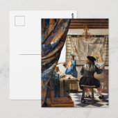 Vermeer - Die Malkunst Postkarte (Vorne/Hinten)