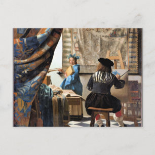 Vermeer - Die Malkunst Postkarte