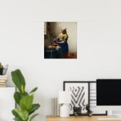 Vermeer - Die Milchmädchen 1661 Poster (Heimbüro)