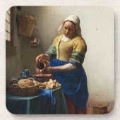 Vermeer Die Milchmädchen-Untersetzer Getränkeuntersetzer (Vorderseite)