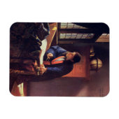 Vermeer Geographer Masterpiece Malerei Magnet (Horizontal)