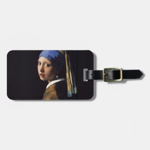 Vermeer Girl Pearl Earring Masterpiece Malerei Gepäckanhänger