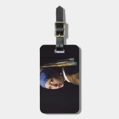 Vermeer Girl Pearl Earring Masterpiece Malerei Gepäckanhänger (Vorderseite vertikal)