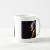 Vermeer Girl Pearl Earring Masterpiece Malerei Kaffeetasse (VorderseiteRechts)