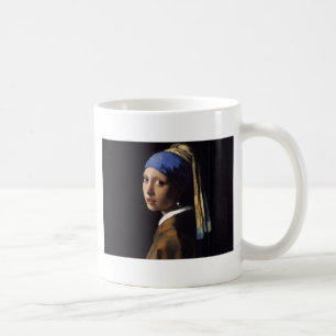 Vermeer Girl Pearl Earring Masterpiece Malerei Kaffeetasse