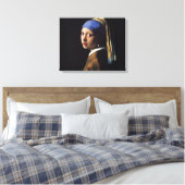 Vermeer Girl Pearl Earring Masterpiece Malerei Leinwanddruck (Insitu (Schlafzimmer))