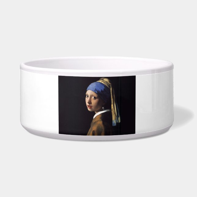 Vermeer Girl Pearl Earring Masterpiece Malerei Napf (Vorderseite)
