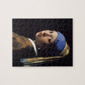 Vermeer Girl Pearl Earring Masterpiece Malerei Puzzle (Horizontal)