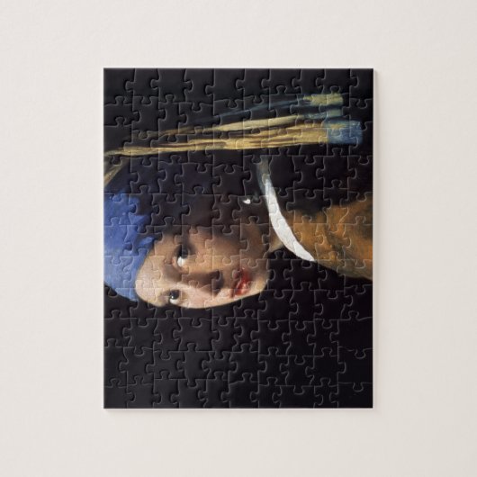 Vermeer Girl Pearl Earring Masterpiece Malerei Puzzle (Vertikal)