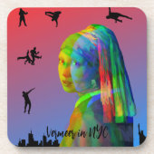 Vermeer in NYC Getränkeuntersetzer (Vorderseite)