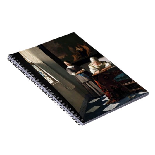 Vermeer - Lady schreibt einen Brief mit ihrer Freu Notizblock (Rechte Seite)