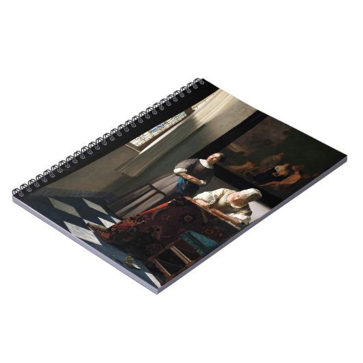 Vermeer - Lady schreibt einen Brief mit ihrer Freu Notizblock (Linke Seite)