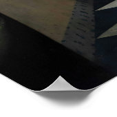 Vermeer - Lady schreibt einen Brief mit ihrer Freu Poster (Ecke)