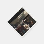 Vermeer - Lady schreibt einen Brief mit ihrer Freu Serviette (Ecke)