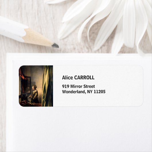 Vermeer - Mädchen, die einen Buchstaben in einem o (Insitu)