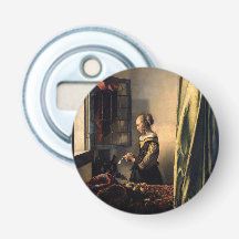 Vermeer - Mädchen, die einen Buchstaben in einem o