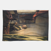 Vermeer - Mädchen, die einen Buchstaben in einem o Geschirrtuch (Horizontal)