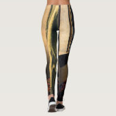 Vermeer - Mädchen, die einen Buchstaben in einem o Leggings (Rückseite)