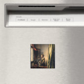 Vermeer - Mädchen, die einen Buchstaben in einem o Magnet (In Situ (Geschirrspüler))