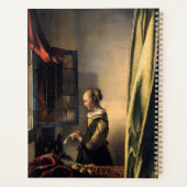 Vermeer - Mädchen, die einen Buchstaben in einem o Planer (Rückseite)
