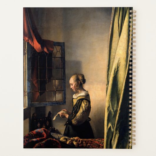 Vermeer - Mädchen, die einen Buchstaben in einem o Planer (Rückseite)