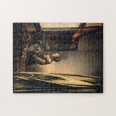 Vermeer - Mädchen, die einen Buchstaben in einem o Puzzle (Horizontal)