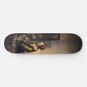 Vermeer - Mädchen, die einen Buchstaben in einem o Skateboard (Horizontal)