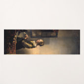 Vermeer - Mädchen, die einen Buchstaben in einem o Yogamatte (Vorderseite (Horizontal))