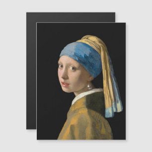 Vermeer - Mädchen mit dem Perlenohrring Magnetkart Magnetkarte