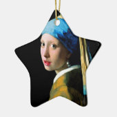 Vermeer - Mädchen mit einem Perlen-Ohrring Keramikornament (Links)