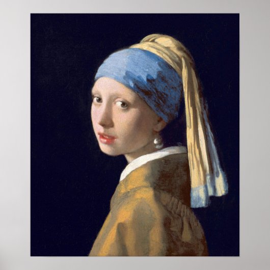 Vermeer - Mädchen mit Perlenohrring (READ DESC) Poster (Vorne)