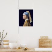 Vermeer - Mädchen mit Perlenohrring (READ DESC) Poster (Küche)