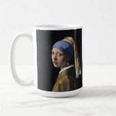 Vermeer-Malerei - Mädchen mit Perlenohrring Kaffeetasse (Links)