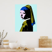 Vermeer' Pearl Earring ala Poster (Küche)