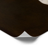 Vermeer - Portrait einer jungen Frau 1674 Poster (Ecke)