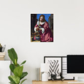 Vermeer - Saint Praxedis 1655 Poster (Heimbüro)