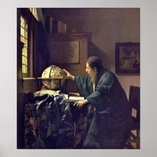 Vermeer - The Astronomer 1668 (READ BESCHREIBUNG!) Poster (Vorne)