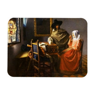 Vermeer The Glass of Wine Magnet
