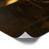 Vermeer The Glass of Wine Poster (Ecke)