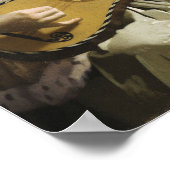 Vermeer - The Guitar Player 1673 Poster (Ecke)