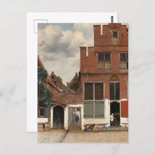 Vermeer - The Little Street Fine Art Postkarte