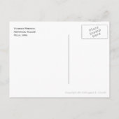 Vermeer Windmill, Historisches Dorf, Pella, Iowa Postkarte (Rückseite)