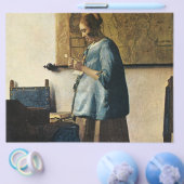 Vermeers Frau in Blue Reading a Letter ca.1665 Flyer (Einzeln)